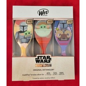 Wet Brush Star Wars Mandalorian Original Detangler Set 3 Pcs Limited Edition